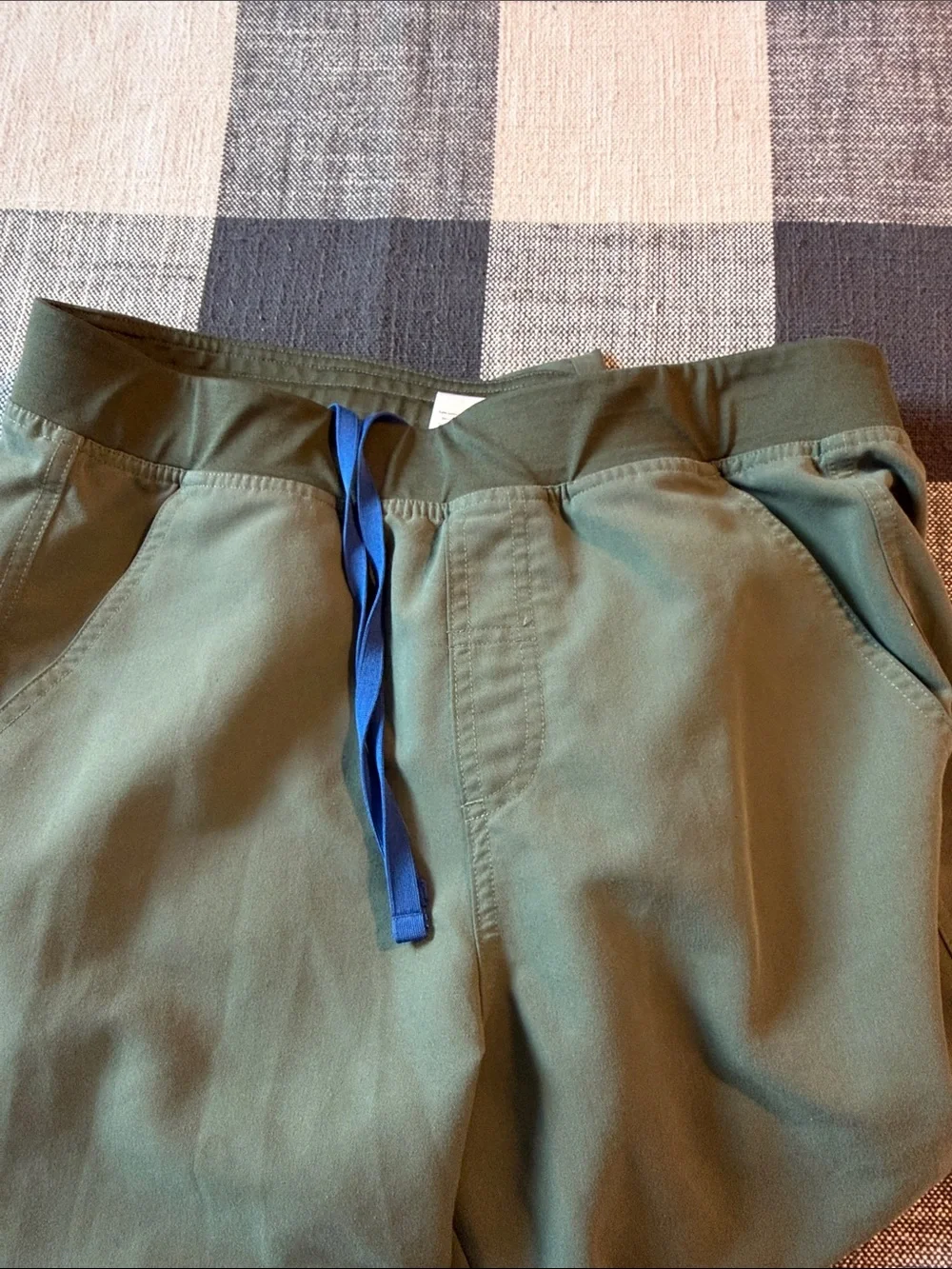 Figs Men's Olive Green Utility Joggers with Cargo Pocket